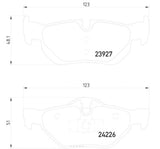 Hella Low-Metallic Brake Pad Set (MPN: 355011301)