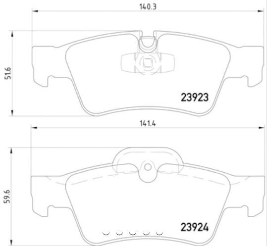 Hella Low-Metallic Brake Pads (MPN: 355011421)
