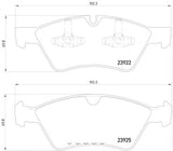 Hella Low-Metallic Brake Pad Set (MPN: 355012011)