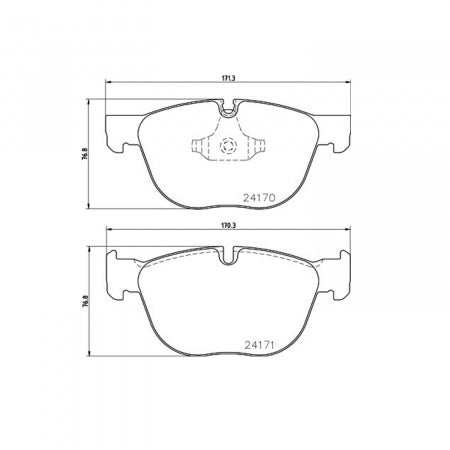 Hella Low-Metallic Brake Pad Set (MPN: 355012541)