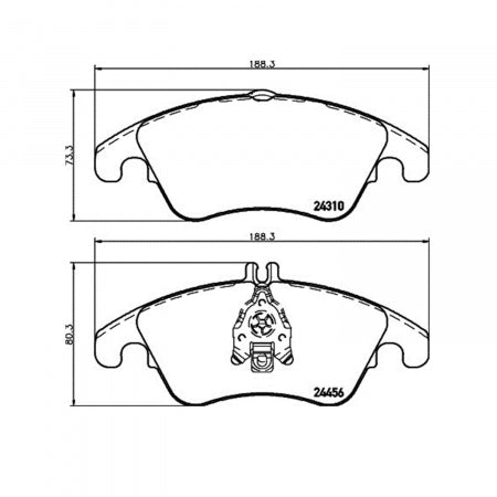 Hella Low-Metallic Brake Pads (MPN: 355012621)