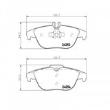 Hella Low-Metallic Brake Pad Set (MPN: 355012741)