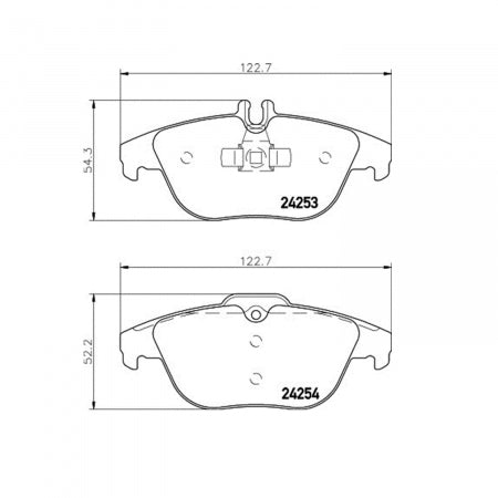 Hella Low-Metallic Brake Pad Set (MPN: 355012741)