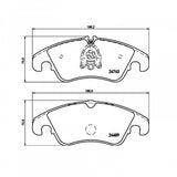 Hella Low-Metallic Brake Pads (MPN: 355013751)