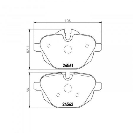 Hella Low-Metallic Brake Pads (MPN: 355013921)