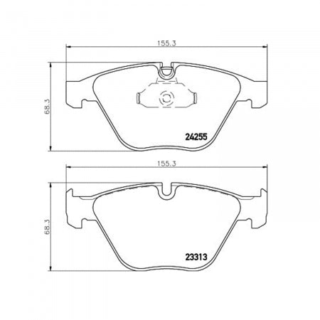 Hella Low-Metallic Brake Pads (MPN: 355013931)