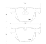 Hella Low-Metallic Brake Pads (MPN: 355013941)