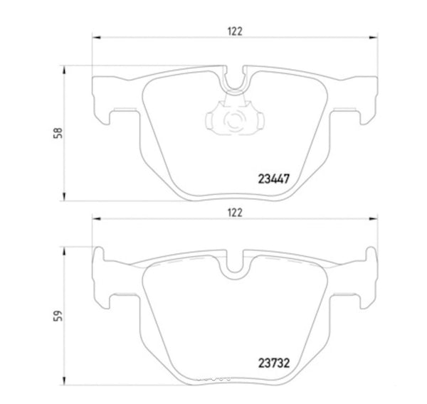 Hella Low-Metallic Brake Pads (MPN: 355013941)