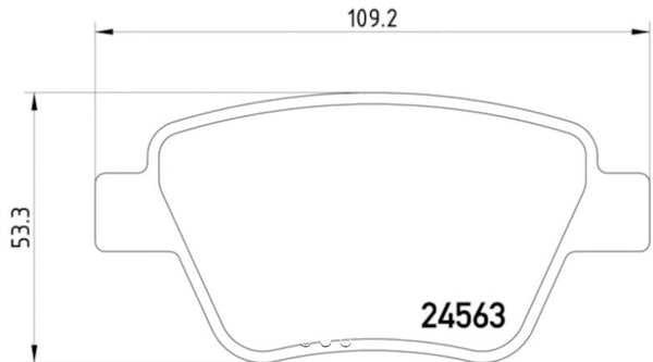 Hella Low-Metallic Brake Pads (MPN: 355014021)
