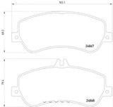 Hella Low-Metallic Brake Pads (MPN: 355014221)