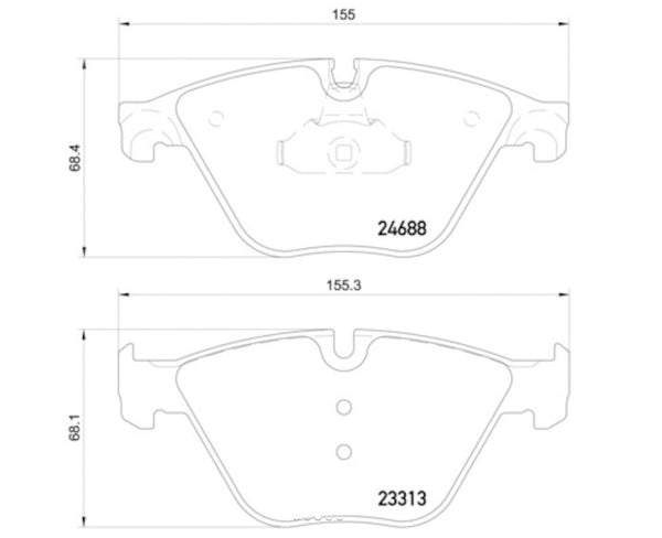 Hella Low-Metallic Brake Pad Set (MPN: 355015261)
