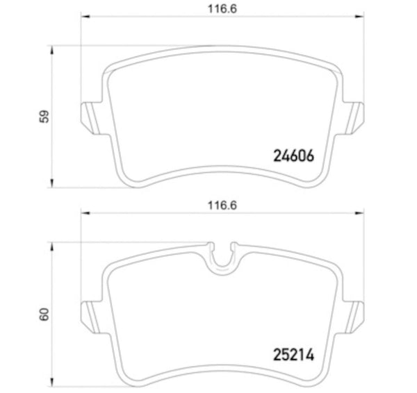 Hella Low-Metallic Brake Pad Set (MPN: 355016061)