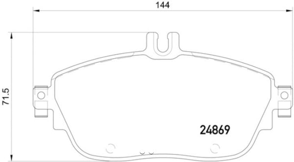 Hella Low-Metallic Brake Pads (MPN: 355019721)