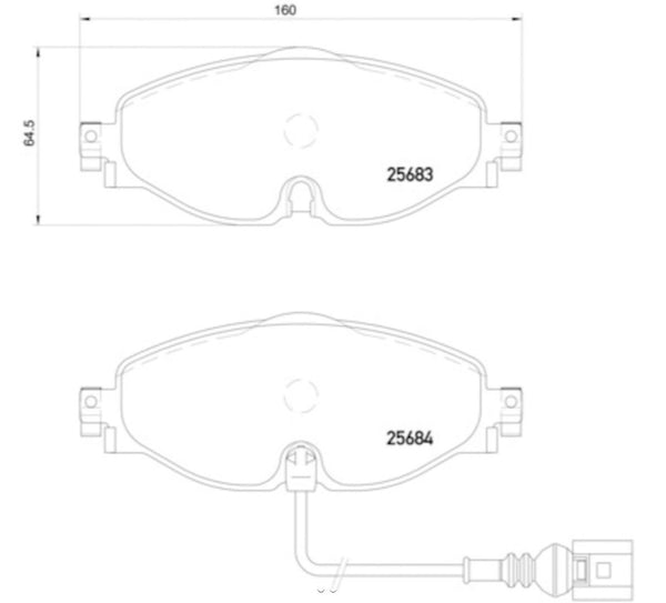 Hella Low-Metallic Brake Pad Set (MPN: 355020191)