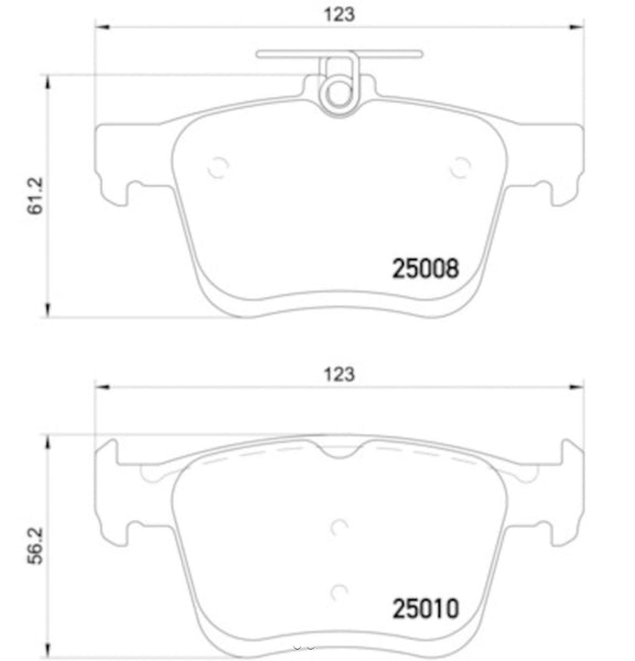 Hella Low-Metallic Brake Pad Set (MPN: 355020271)