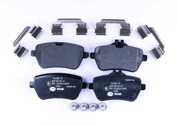 Hella Brake Pad Set With Caliper Screws (MPN: 355021511)