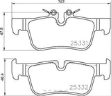 Hella Low-Metallic Brake Pad Set (MPN: 355021681)