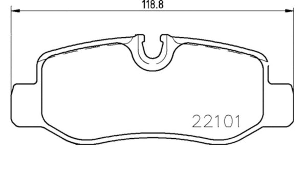 Hella Low-Metallic Brake Pad Set (MPN: 355021761)