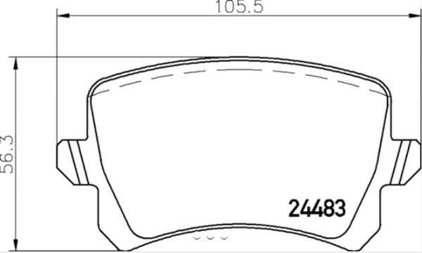 Hella Low-Metallic Brake Pads (MPN: 355025331)