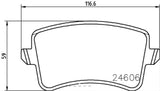 Hella Low-Metallic Brake Pads (MPN: 355025391)