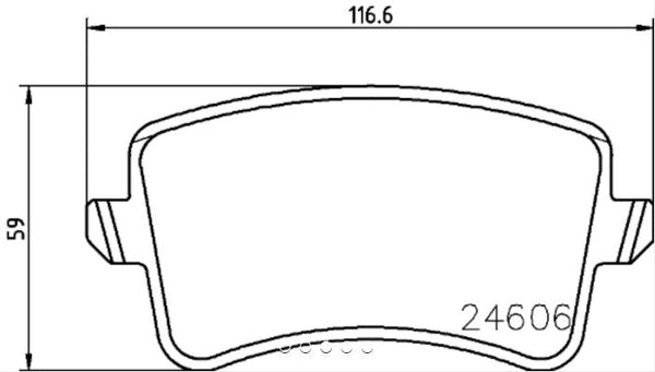 Hella Low-Metallic Brake Pads (MPN: 355025391)