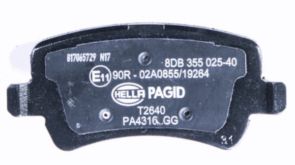 Hella Low-Metallic Brake Pads (MPN: 355025401)