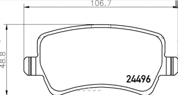 Hella Low-Metallic Brake Pads (MPN: 355025401)