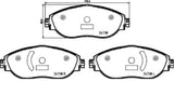 Hella Low-Metallic Brake Pads (MPN: 355031751)