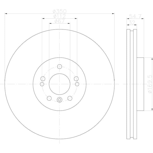 Hella Brake Rotor (MPN: 355113192)
