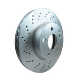 HELLA Vented Cross Drilled Brake Rotor (MPN: 355114392)