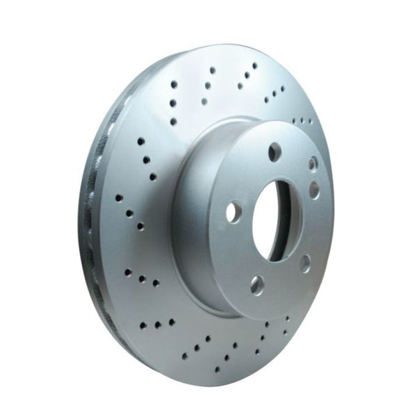 HELLA Vented Cross Drilled Brake Rotor (MPN: 355114392)