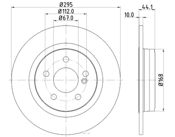 HELLA Brake Rotor (MPN: 355119422)