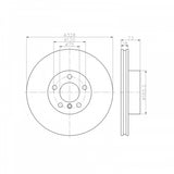Hella Brake Rotor (MPN: 355119531)
