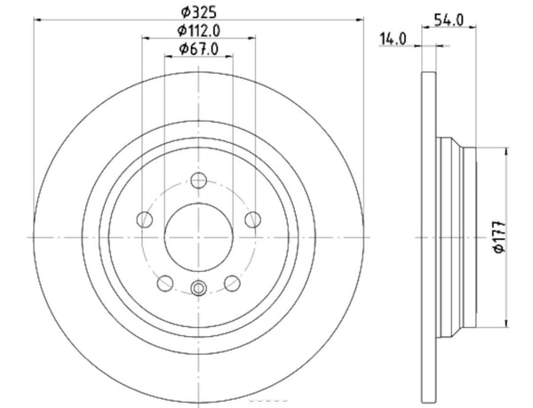 Hella Brake Rotor (MPN: 355122861)