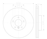 HELLA Vented Brake Rotor (MPN: 355122892)