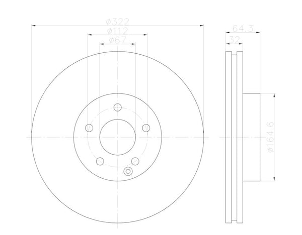 HELLA Brake Rotor (MPN: 355122952)