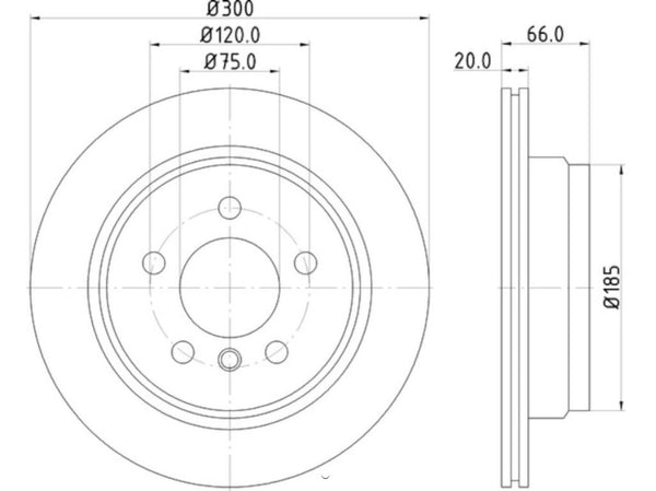 HELLA Brake Rotor (MPN: 355123152)