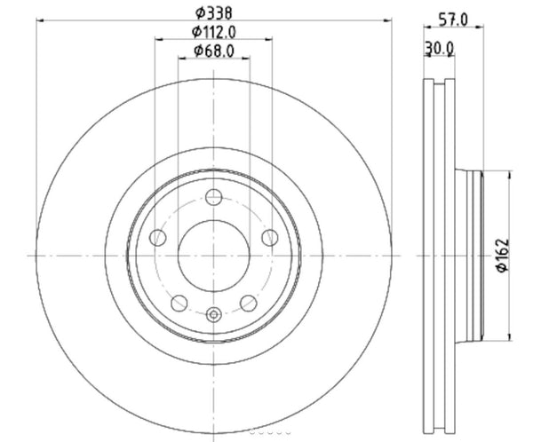 Hella Brake Rotor (MPN: 355125171)