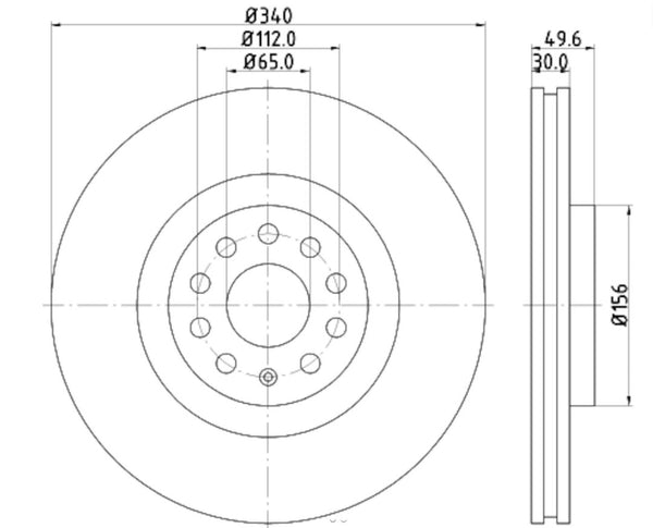 Hella Brake Rotor (MPN: 355129241)