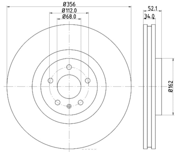 Hella Brake Rotor (MPN: 355129371)