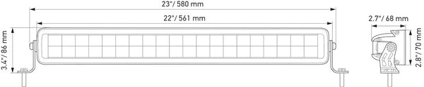 Hella Black Magic LED Light Bar (MPN: 358176401)