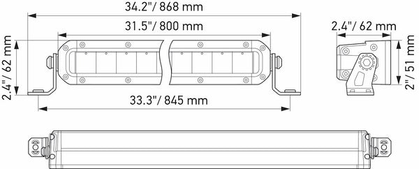 Hella Black Magic Tough LED Light Bar (MPN: 358197311)