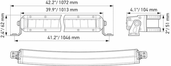 Hella Black Magic Tough LED Light Bar (MPN: 358197521)