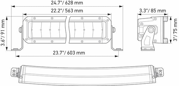 Hella Black Magic Tough LED Light Bar (MPN: 358197601)