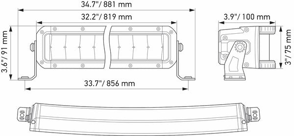 Hella Black Magic Tough LED Light Bar (MPN: 358197611)