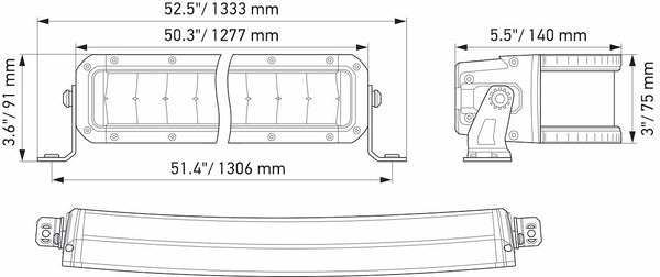 Hella Black Magic Tough LED Light Bar (MPN: 358197631)