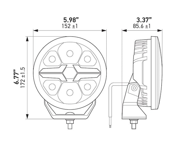 Hella Blade LED Driving Light (MPN: 358228801)