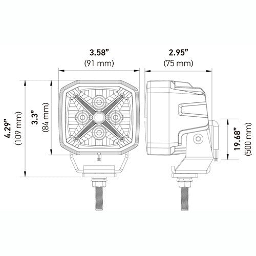HELLA X-TREME Driving Light Cube Set (MPN: 358233941)