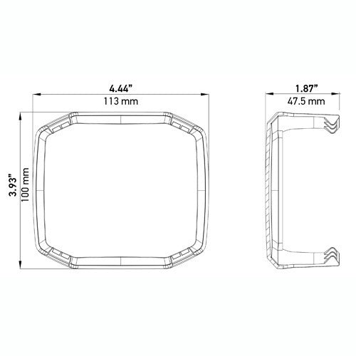 HELLA Driving Fog Light Cover (MPN: 358233951)