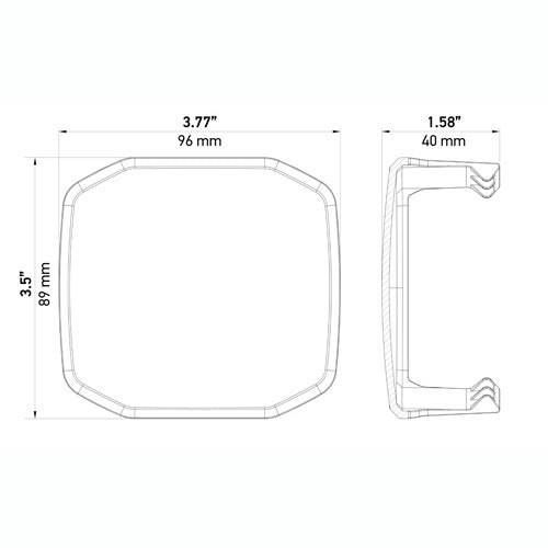 HELLA Driving Fog Light Cover (MPN: 358233961)
